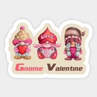 Gnome valentine Sticker